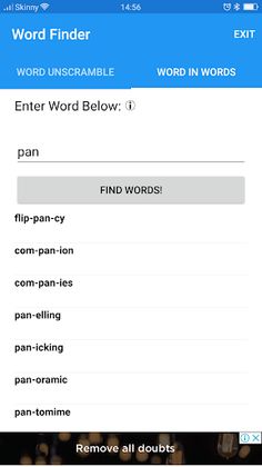 Anagram unscrambler - Word fin - Screenshot 3