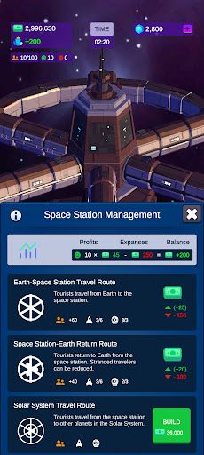 Space Travel Tycoon Idle Game - Screenshot 2