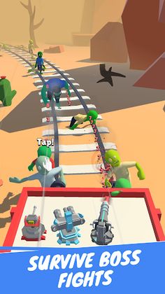 Train Defense: Zombie Merge - Screenshot 4
