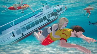 Beach Water Swimming Pool Game - Screenshot 1