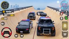 Police Car Stunts Racing Games - Screenshot 3