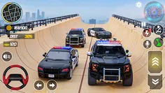 Police Car Stunts Racing Games - Screenshot 3