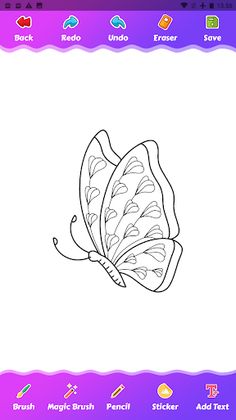 Butterfly Coloring Game - Screenshot 3