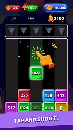 Number Drop "2048" Merge Block - Screenshot 4
