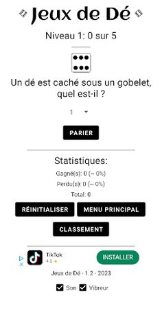 Jeu de Dé - Screenshot 3