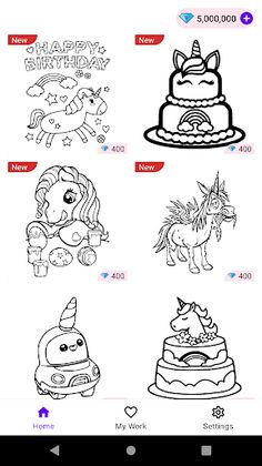 Coloring Pages: Unicorn - Screenshot 1