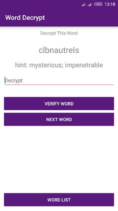 Word Decrypt - Screenshot 1