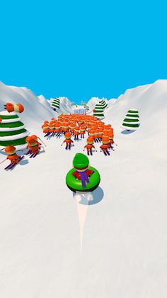 Snow Crash - Mega Winter Race - Screenshot 1