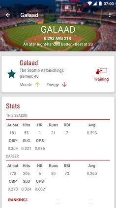 Baseball Legends Manager 2017 - Screenshot 3