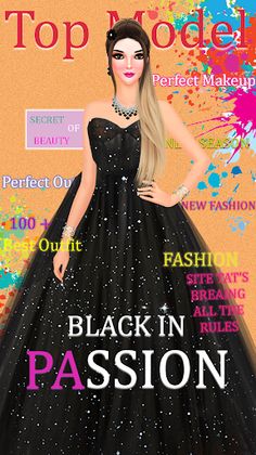 Black Fashion Dress Up Lover - Screenshot 1