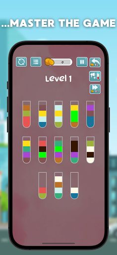Water Sort Brain Puzzle Game - Screenshot 3