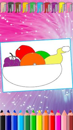 Fruits and Vegetables Coloring - Screenshot 1