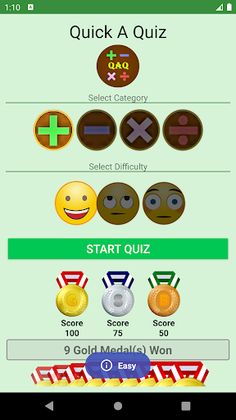 Quick A Quiz: Arithmetic, Math - Screenshot 2