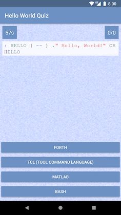 Hello World Quiz - Screenshot 2