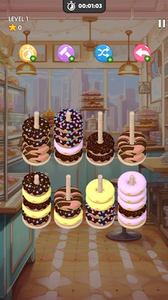 Donut Sort Match 3D Game - Screenshot 3
