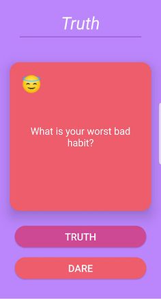 Truth or Dare - w/Punishments - Screenshot 1