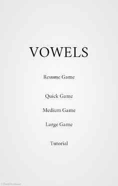 Vowels - A Word Puzzle Game - Screenshot 1
