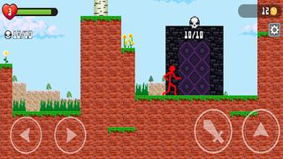 Red Stickman vs Monster School - Screenshot 2