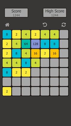 2048 Dark: Classic Number Puzz - Screenshot 4