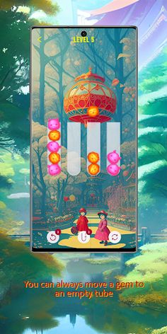 Oriental Colour Tube Puzzles - Screenshot 2