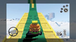Sponge Mega ramp Roadster Car - Screenshot 1