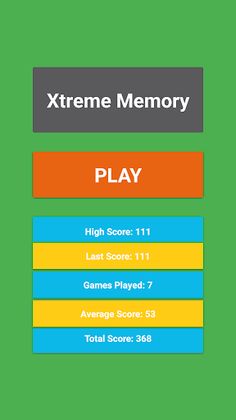 Xtreme Memory - Colors Memory  - Screenshot 1