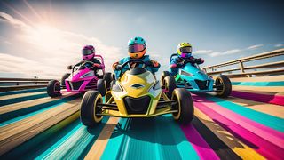 Go Kart Ramp Car Stunt Games - Screenshot 3