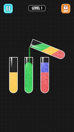 Color Sand Sort - Screenshot 1