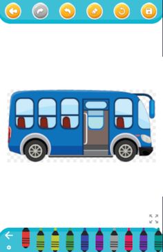 city bus - coloring book - Screenshot 2