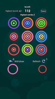 Circle Match Three: Offline me - Screenshot 4