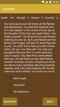 Lexicon - Choose Your Own Adve - Screenshot 1