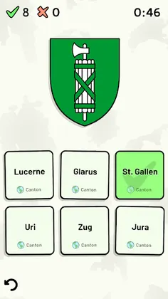 Swiss Cantons Quiz - Screenshot 2