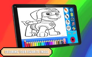 Dog Patrol Coloring Game - Screenshot 2