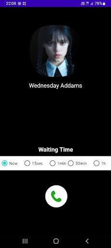 fake call wednesday addams - Screenshot 2