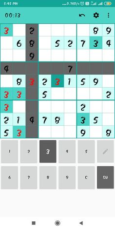Sudoku Puzzle - 1 to 9 - Screenshot 1