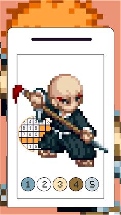 BLEACH Pixel Coloring Anime - Screenshot 3