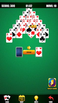 Pyramid Solitaire Daily Cards - Screenshot 3