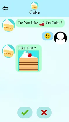 fake call and sms cake game - Screenshot 2