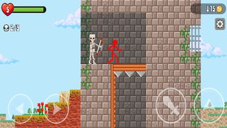 Red Stickman vs Monster School - Screenshot 1