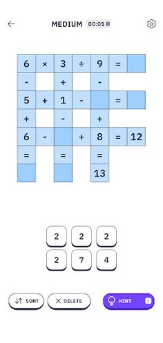 Playmath: Numbers logic puzzle - Screenshot 2