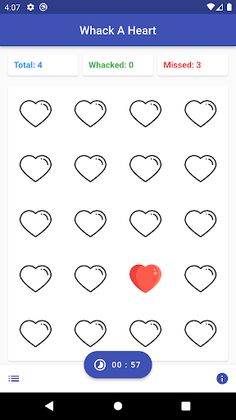 Whack a heart - Screenshot 1