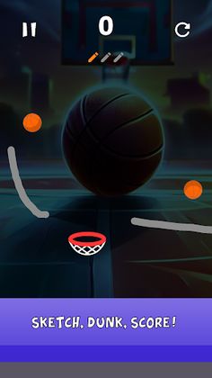 Stickman Draw Line Basketball - Screenshot 4