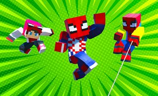 Spider Craft Rope Hero Fight - Screenshot 1