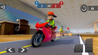 Bike Stunt Office racing - Screenshot 1