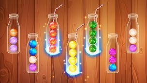 Color Ball Sort Wooden Puzzle - Screenshot 1