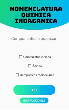 Nomenclatura Química Inorgánic - Screenshot 1