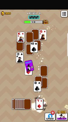 Pixel Solitaire : Tripeaks - Screenshot 1