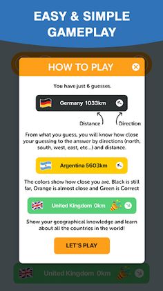 Worldle: Earthle Country Guess - Screenshot 3