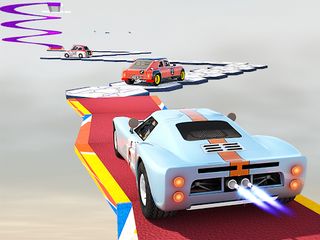 Stunt Car Vintage Race Carjump - Screenshot 1