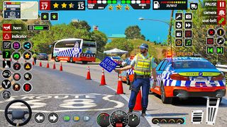 US Police Bus Games 3D - Screenshot 1